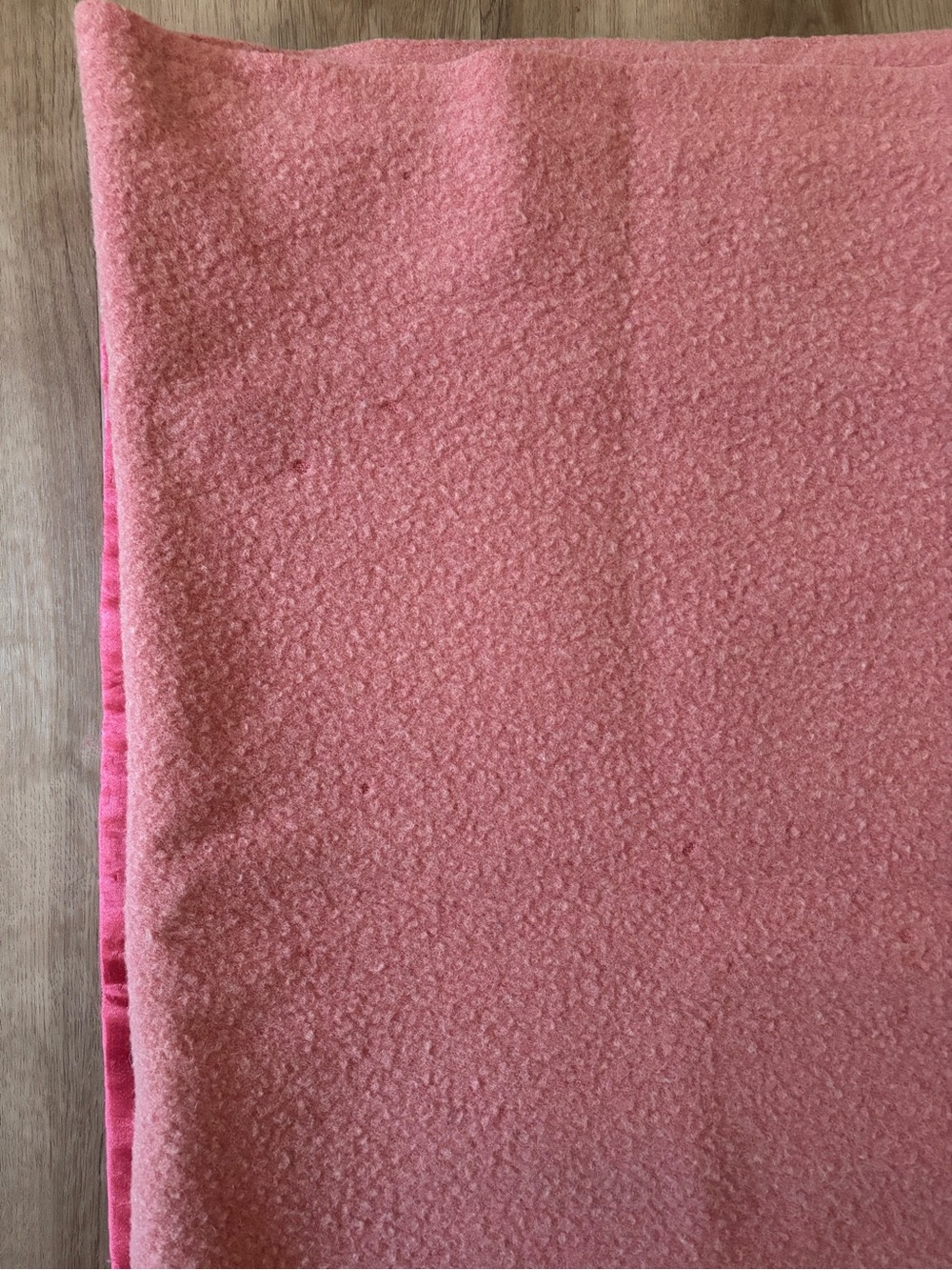 Vintage Pendleton Wool Blanket with Satin Trim 80x62 Pink Rose Mauve Large Throw - Picture 5 of 6